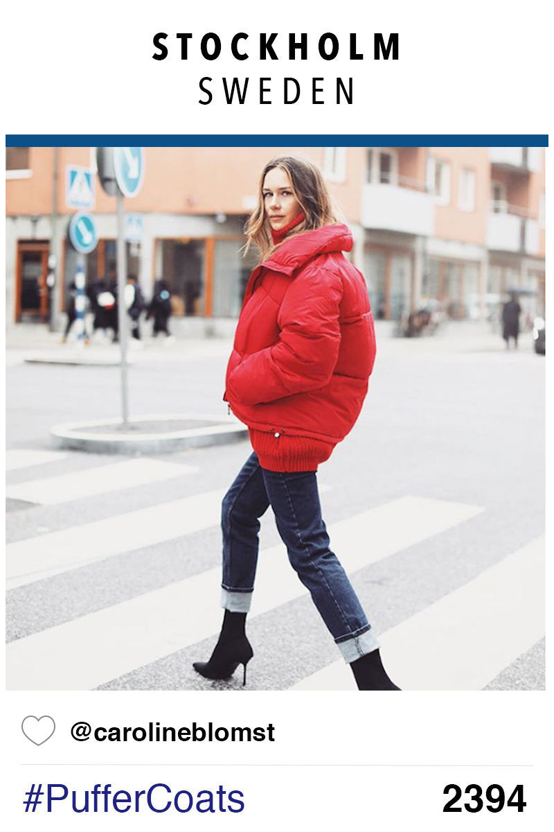 Sweden: puffer coats